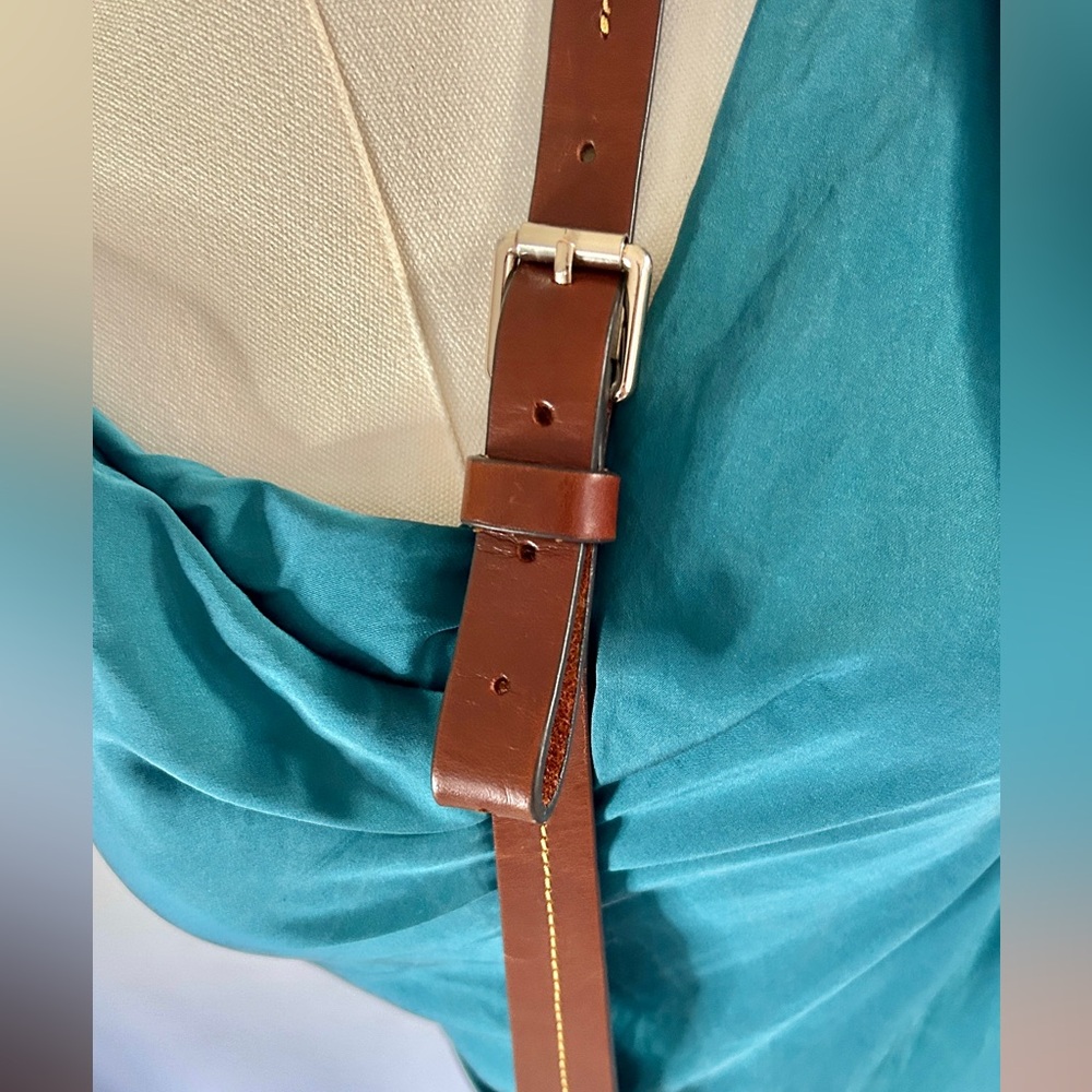 DOONEY & BOURKE Brown Pebble Leather Derby Hobo Slouchy Crossbody Bag Heritage - Picture 5 of 16